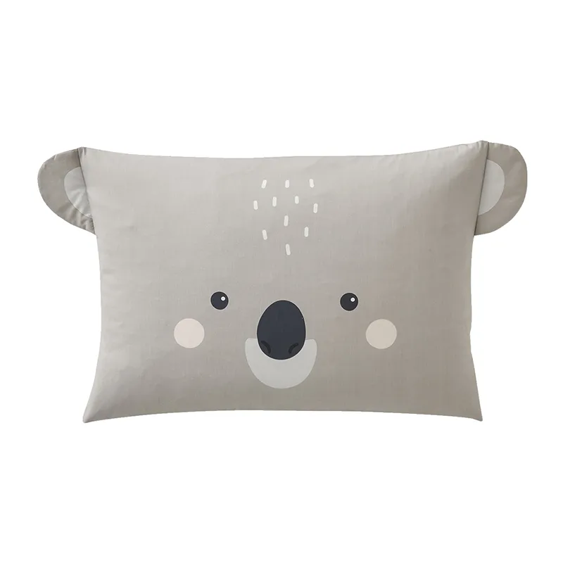 Housse de couette + Taie koala - Gris/Écru-1