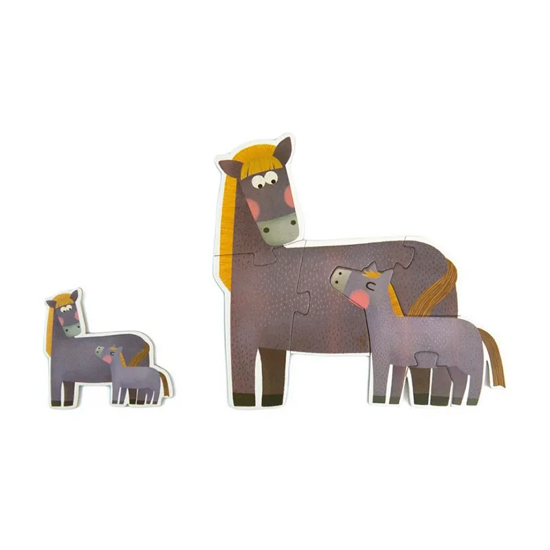 Mon 1er Puzzle Animaux/Bébé 21pcs - 24m+-4