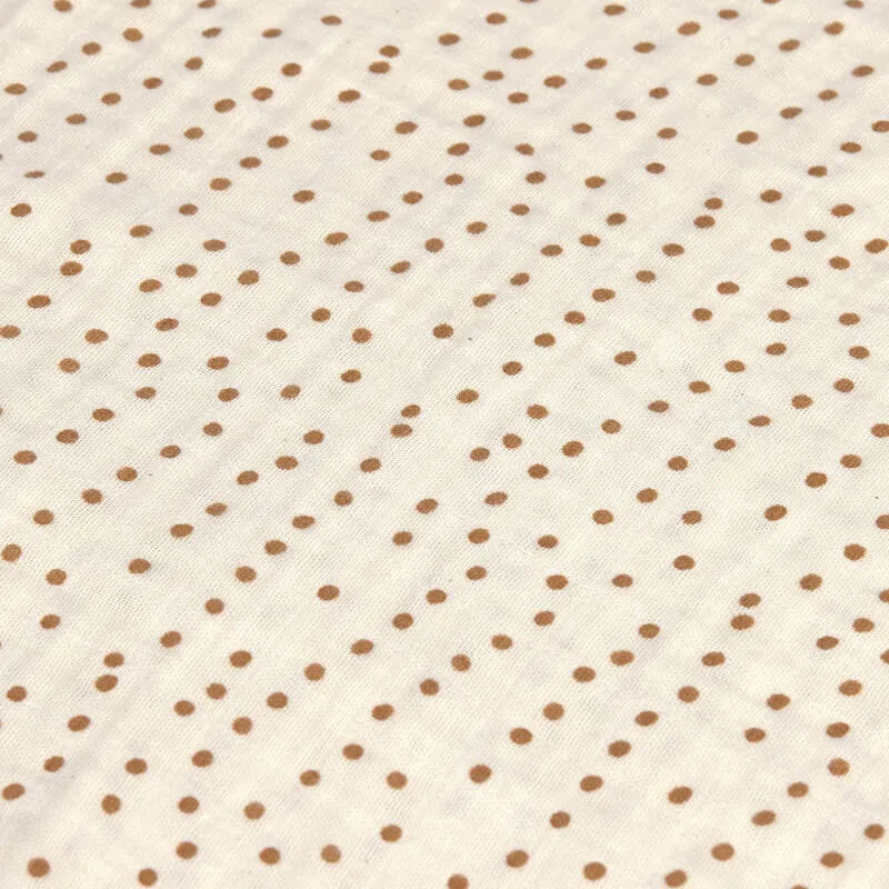 Set de 2 langes d'emmaillotage Coton L 80x80 cm Caramel - Lassig-5