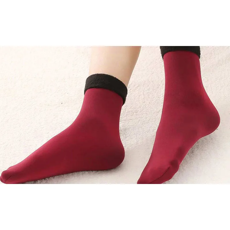 Chaussettes thermiques Cachemire T.U - Rouge-2