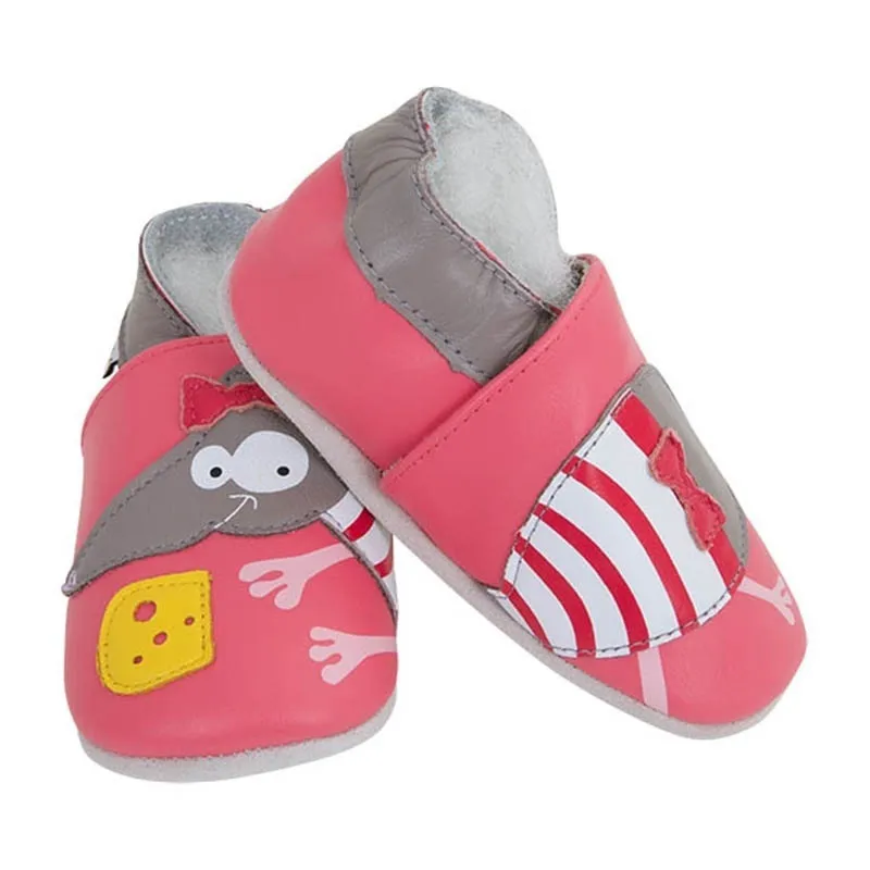 Chaussons cuir lait et miel clearance