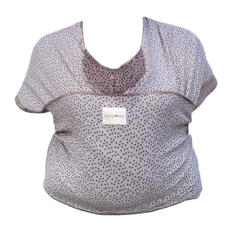 Écharpe Tricot-slen design BIO - Pois Gris-1