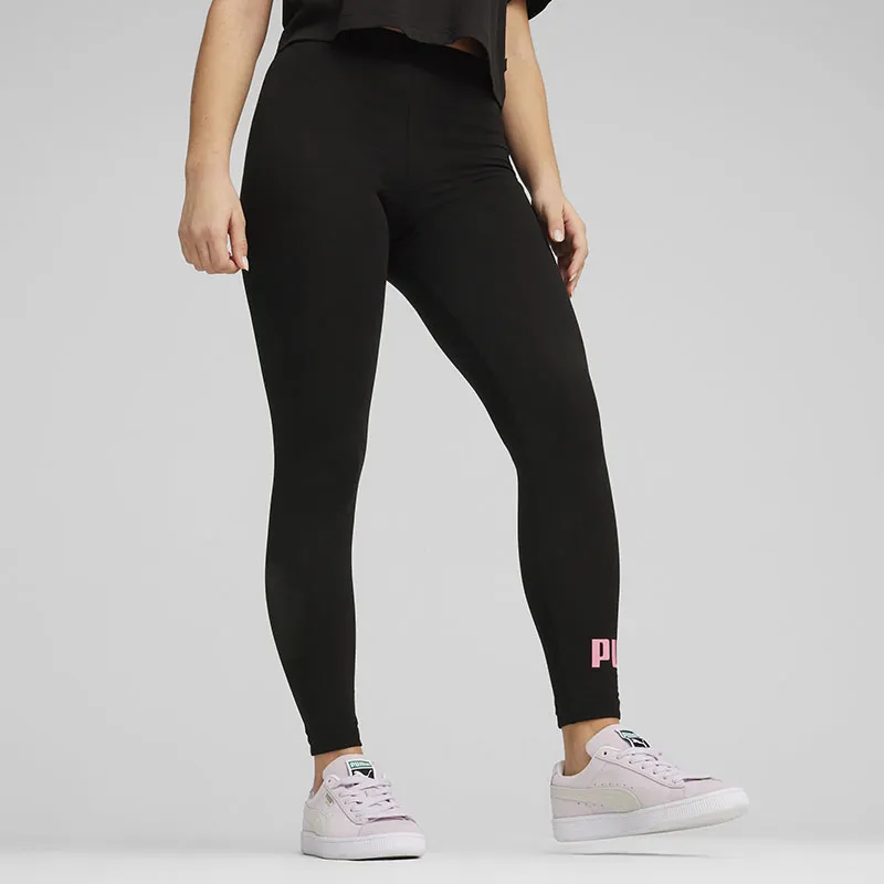 Legging ESS Logo - Noir/Rose-0