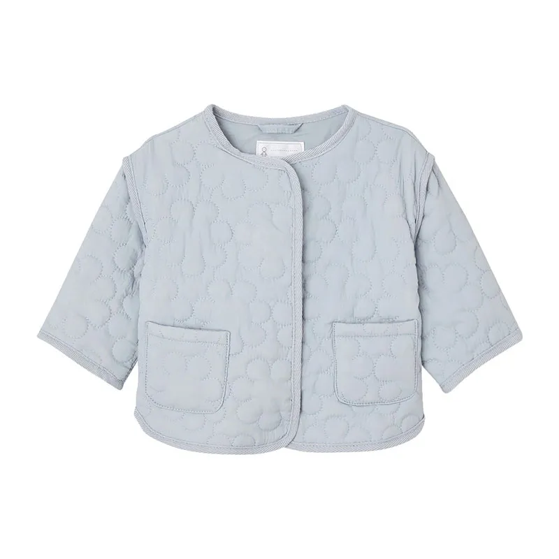 Veste matelassée - Bleu pâle-0