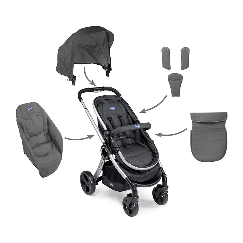 Pack Accessoires pour Poussette Urban - Anthracite-1