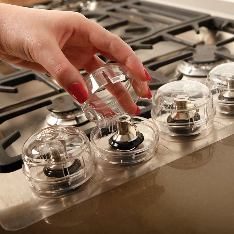4 Couvre-bouton de cuisinière - Transparent-7