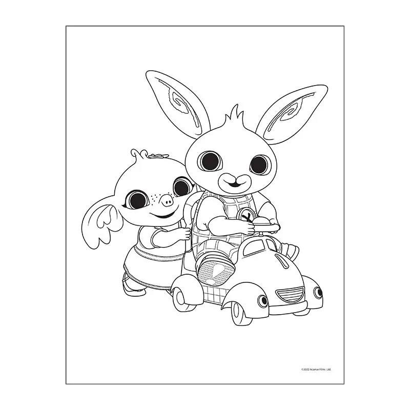Stickers & Coloriage Bing 100pcs - 36m+-1