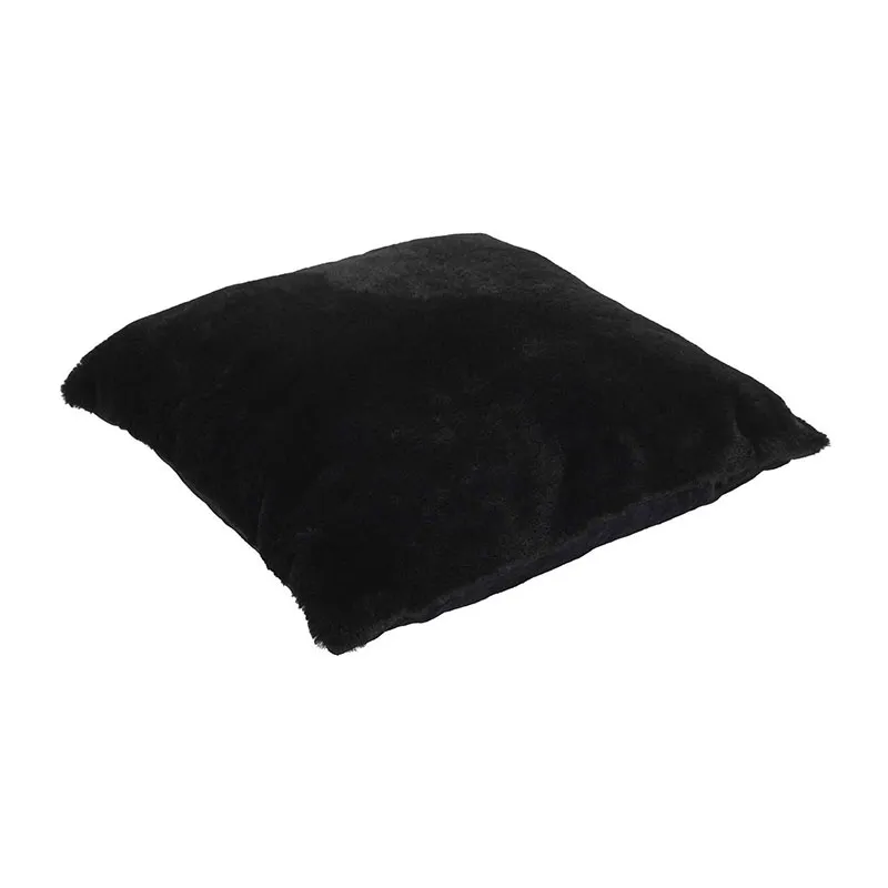Coussin fourrure Opulence Noir - 40x40cm-2