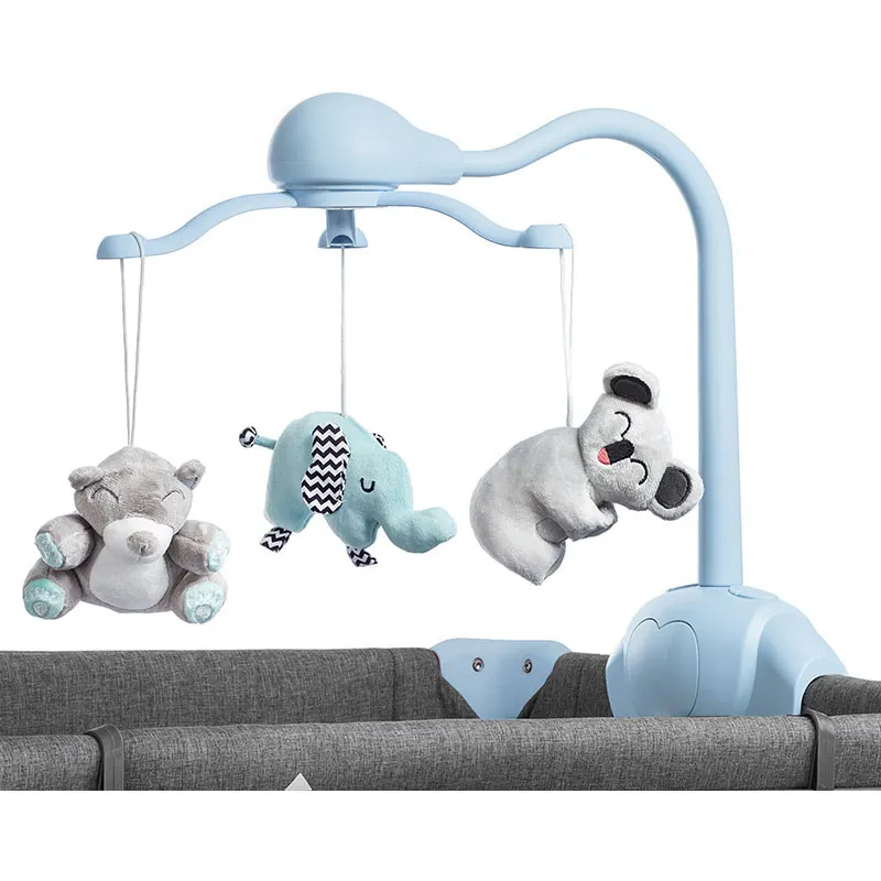 Lit parapluie + Accessoires Joy Bleu - 120x60cm-15