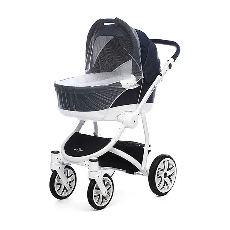 Moustiquaire pour poussette Blanc - Universel-0