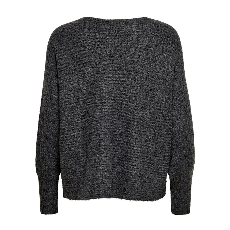 Pull Daniella - Gris | Dark Grey Melange - ONLY-2