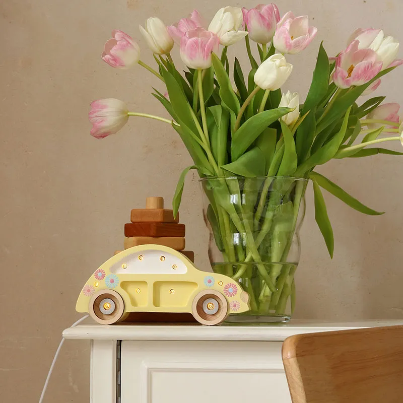 Lampe Veilleuse Voiture Coccinelle Tournesol - 10x20,5x5,5cm-8