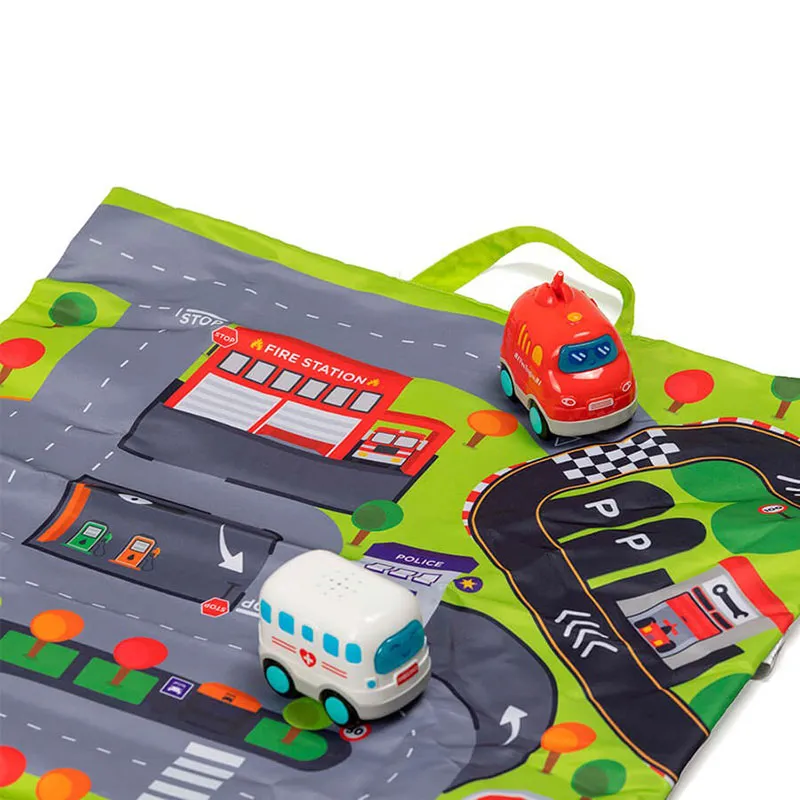 Tapis de jeu Circuit + 3 Voitures - 12m+-3