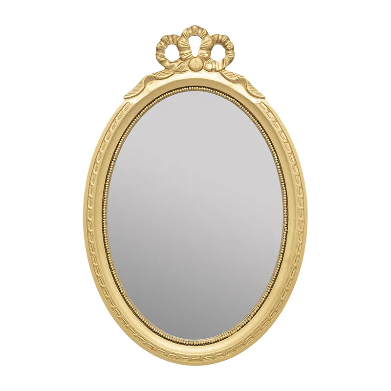 Miroir ovale princesse Or - 29x43cm-0