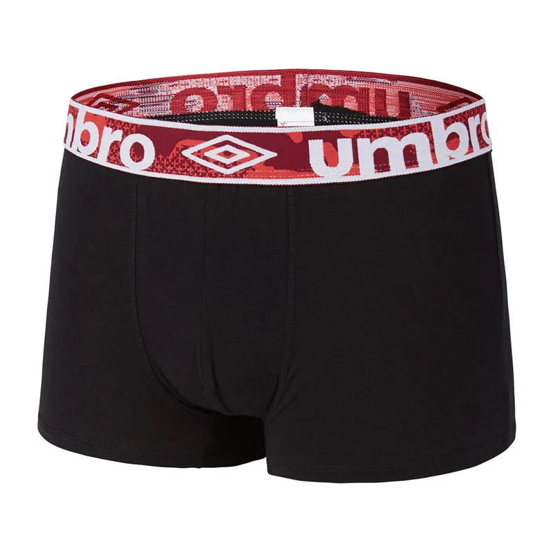 5 Boxers Homme Umbro - Noir/Rouge/Gris-1