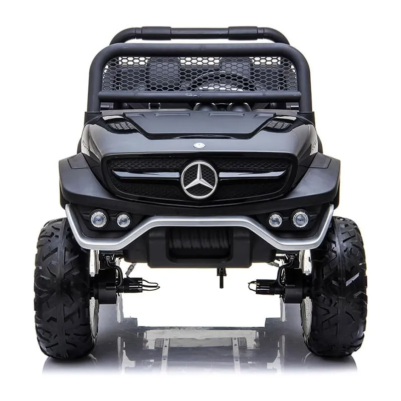 Voiture élec. Mercedes Unimog Noir - 36m+-2