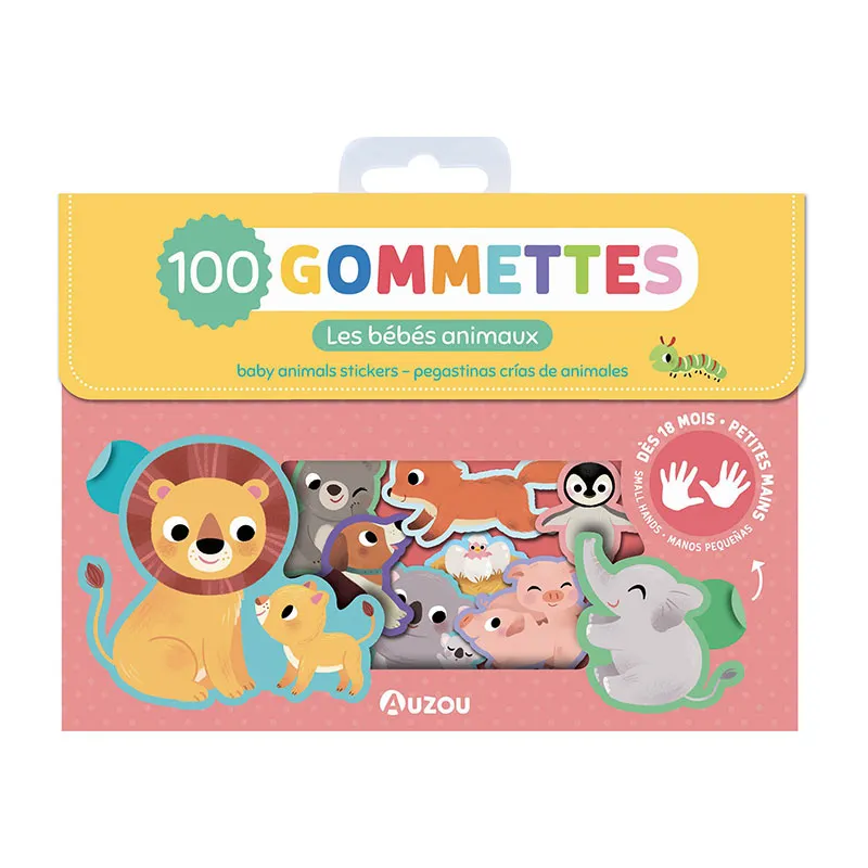 Ma pochette de 100 gommettes Les bébés animaux - 18m+-0