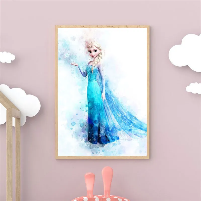 Toile Elsa Reine des Neiges - 30x40cm-0