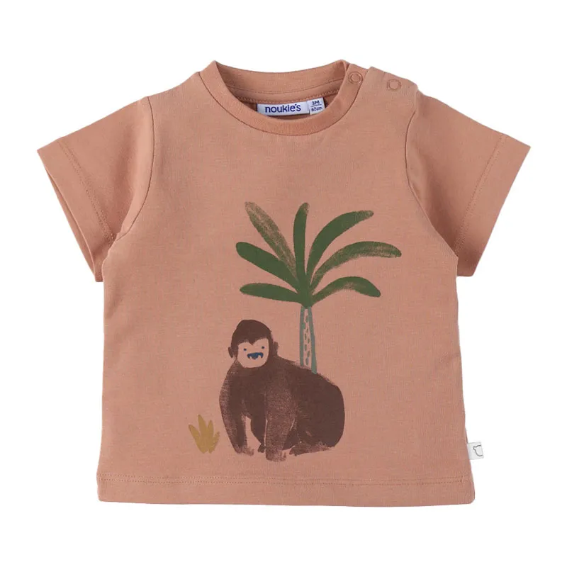 T-shirt MC Cute Gorilla - Marron-0