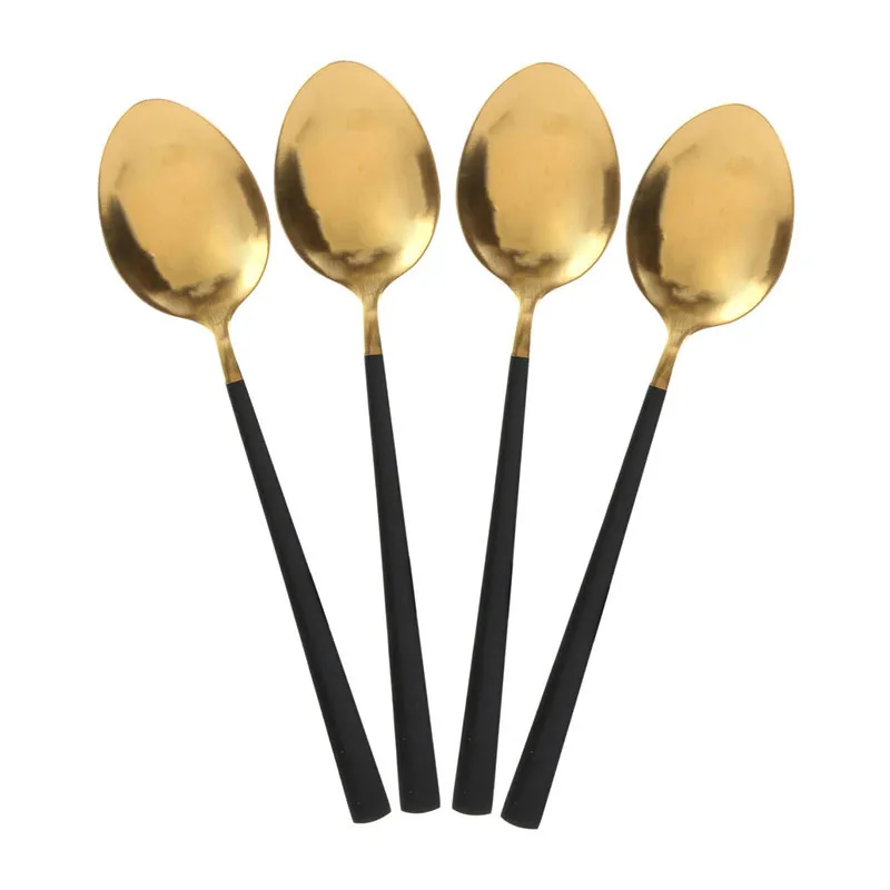 Ménagère de couverts Noir/Doré - 16pcs-3