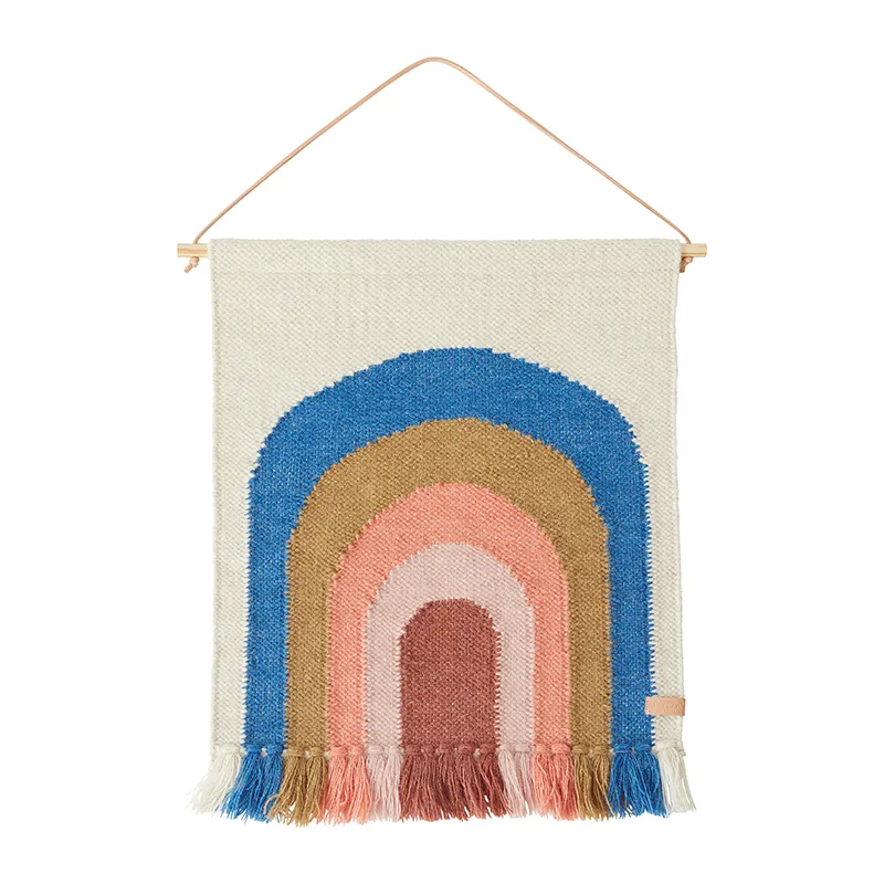 Tapisserie Arc-en-ciel Bleu - 69x55cm-1