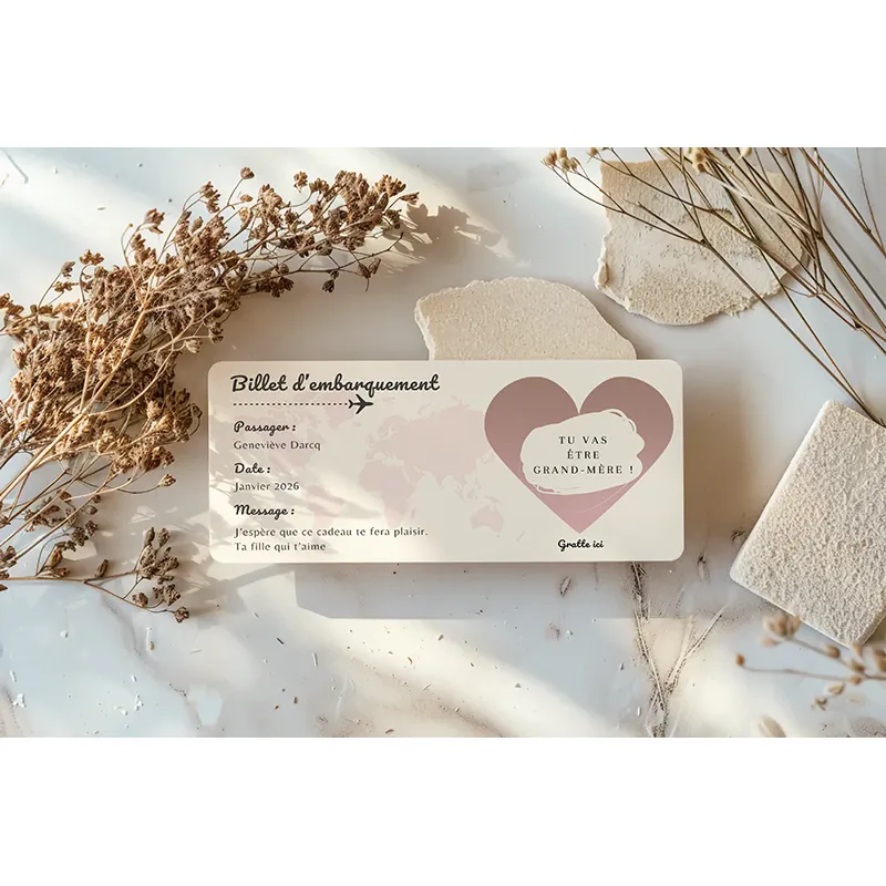Carte à gratter DL - Pink Départ-2