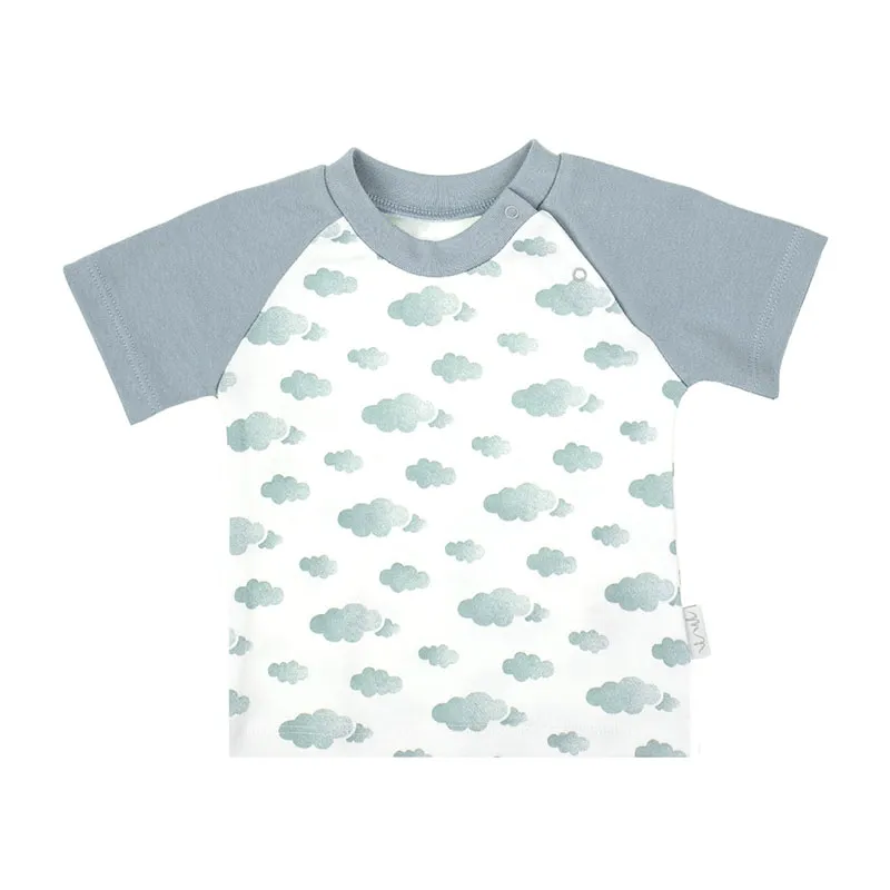 T-shirt Nuage - Blanc/Gris-1