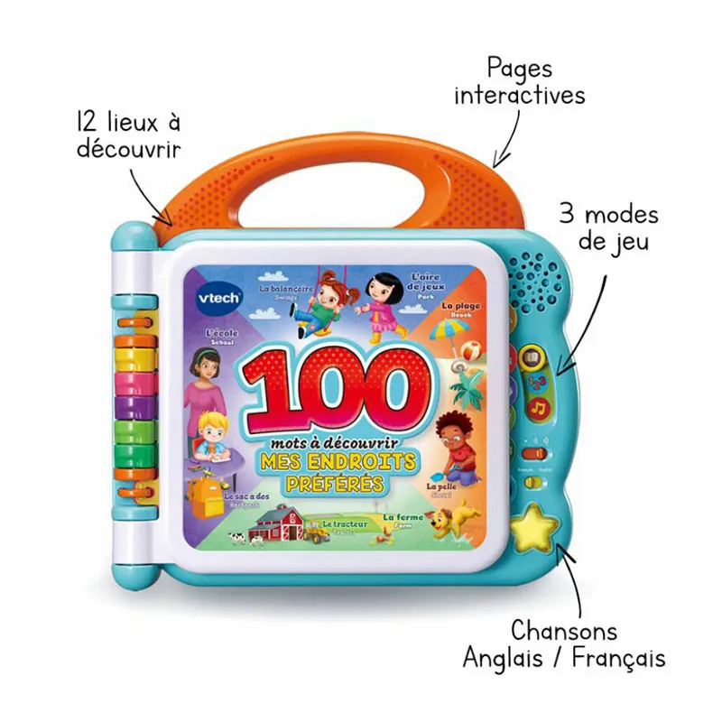 Mon imagier bilingue Mes endroits préférés - 12m+-3