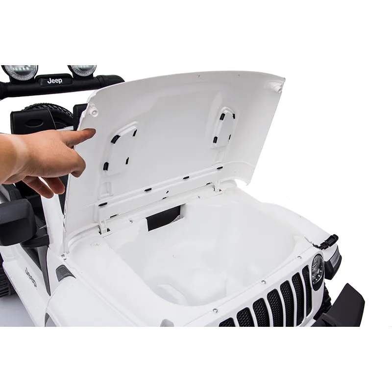 Voiture élec. Jeep Rubicon Blanc - 36m+-18