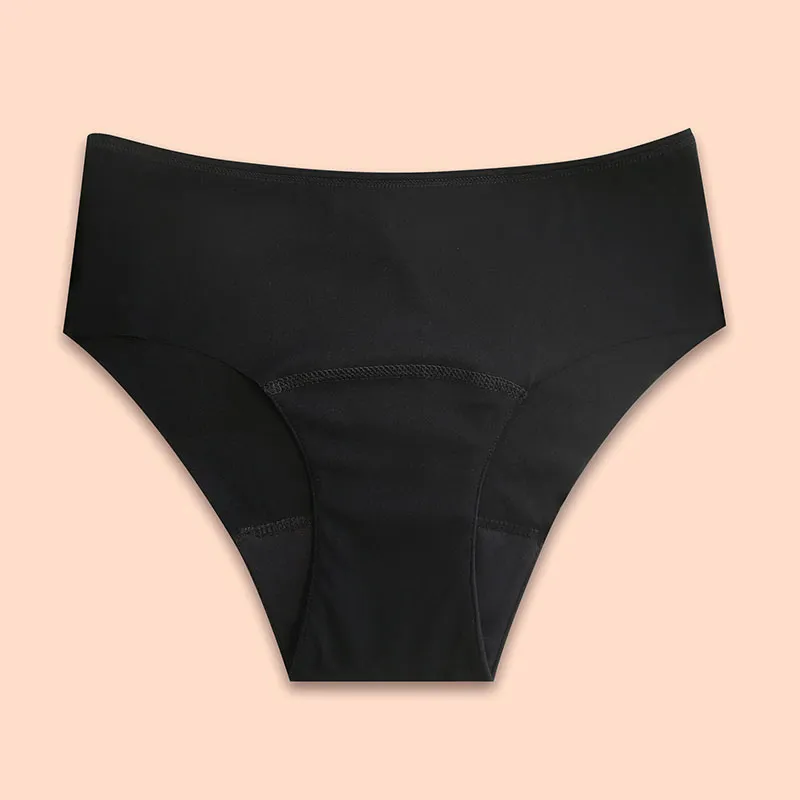 Culotte menstru. Basic + Culotte menstru. Plumetis - Noir-9
