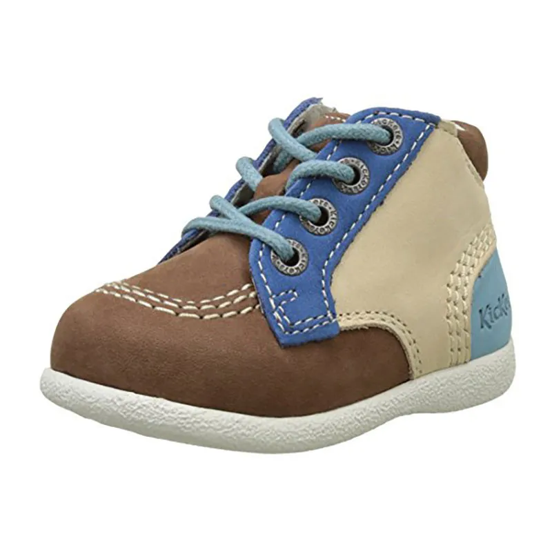 Bottillons Babystan - Beige/Bleu-1