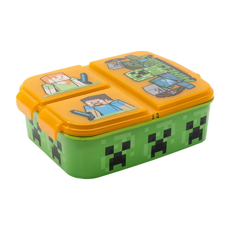 Lunch box 3 compart. Minecraft - 18x13,5x5,5cm-0