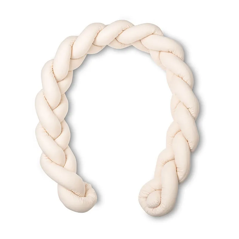 Tour de lit tressé Beige - 210cm-0
