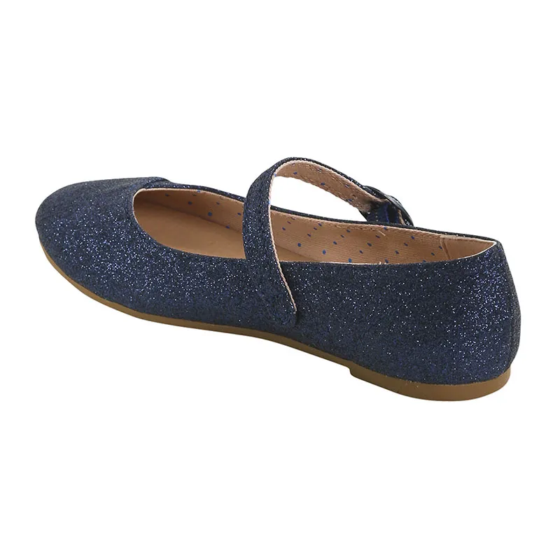 Ballerines à paillettes fille - Bleu-2