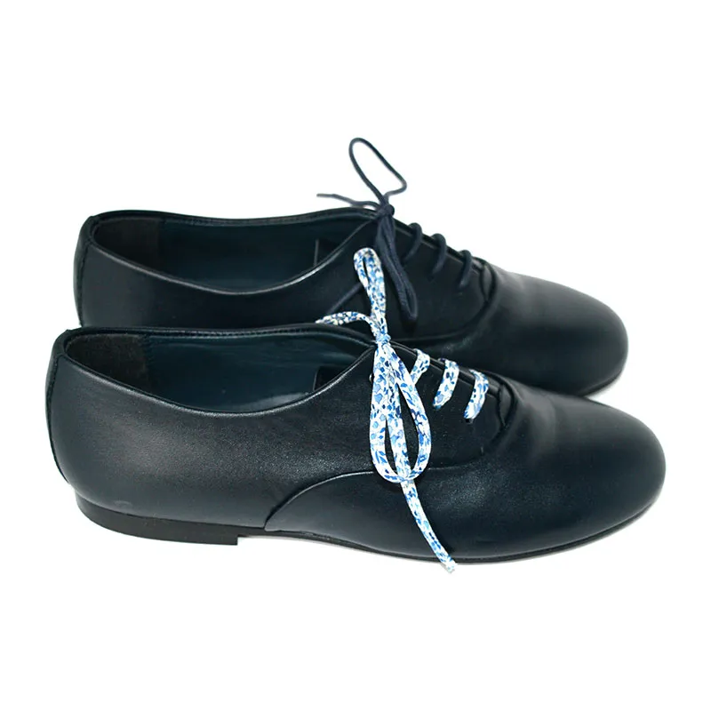Chaussures derbies à lacets Capucine - Cuir Bleu Marine-1