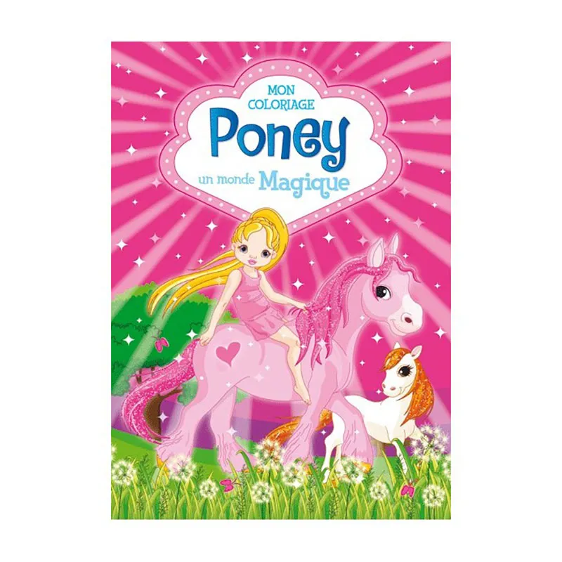 3 Cahiers de coloriage Licorne/Poney/Féés - 3+-2