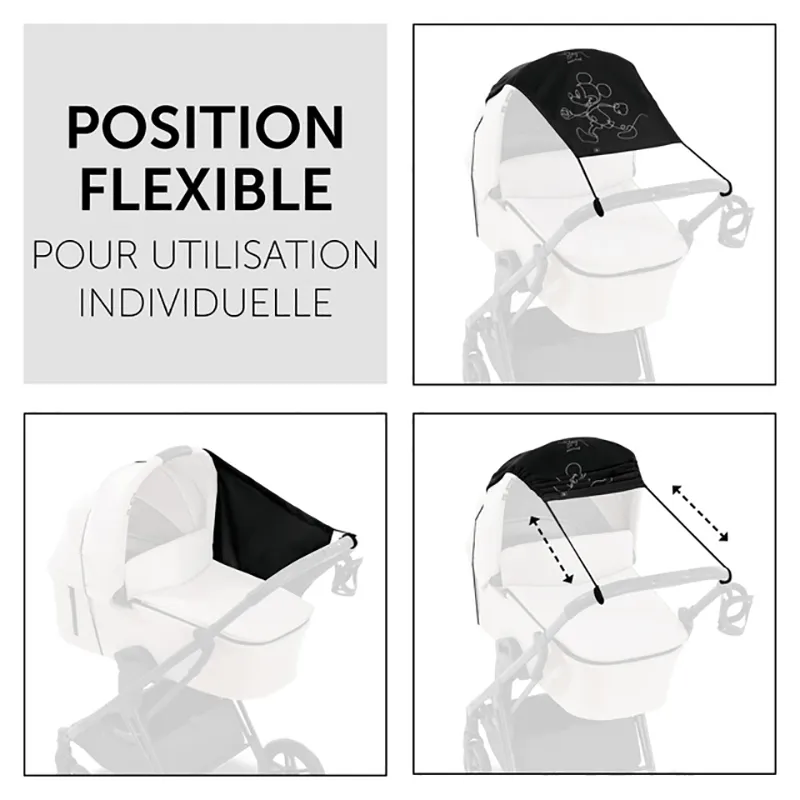 Poussette Compacte Travel N Care + Pare-soleil + Liner Mickey Mouse Noir - 0m+-15
