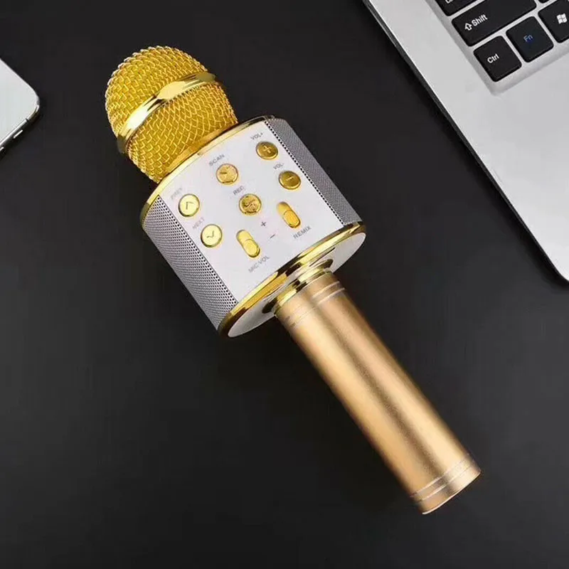 Micro karaoké Bluetooth - Gold-7