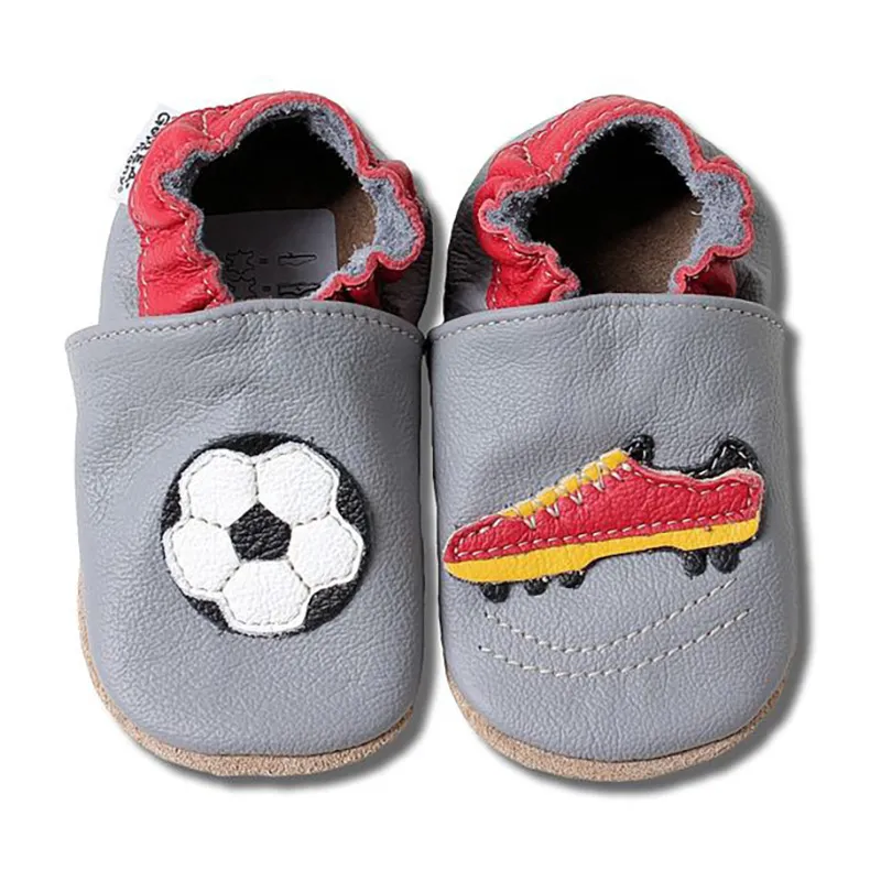 Chaussons cuir World Cup 2018 - Gris-0
