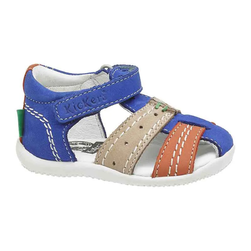Sandales fermées Bigbazar - Bleu/Beige/Orange-0