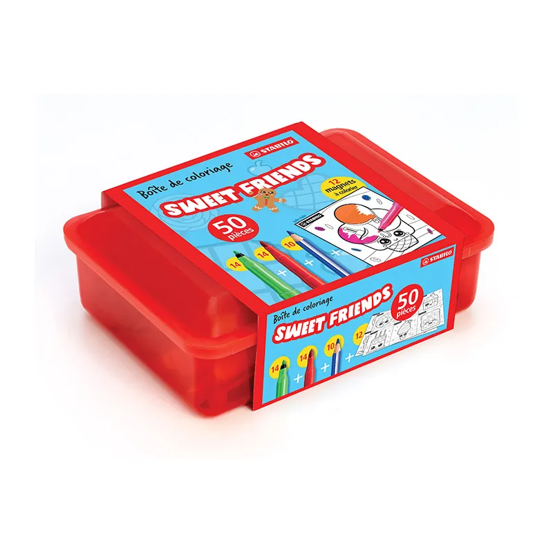 Boîte de coloriage Sweet Friends - 50pcs - STABILO-1