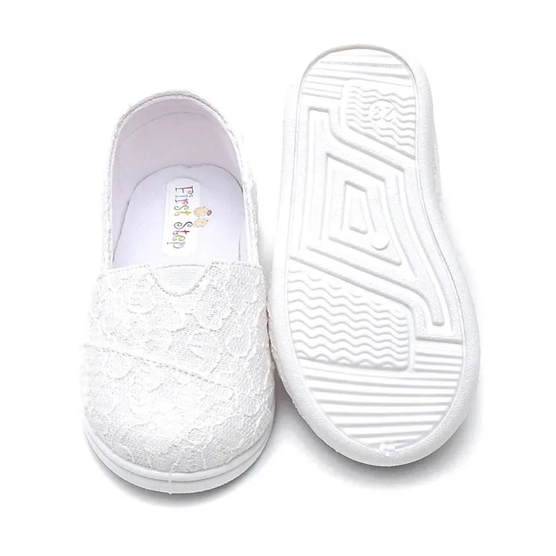 Ballerines Dentelle - Blanc-3