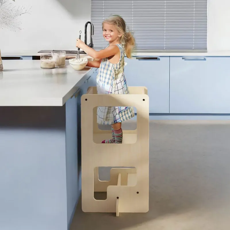 Tour d'apprentissage 2en1 Kule Flip Bois - 58x41x80cm-7