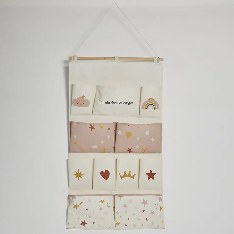 Rangement tissu Murale XL La Tête dans les nuages - 110x60cm-1