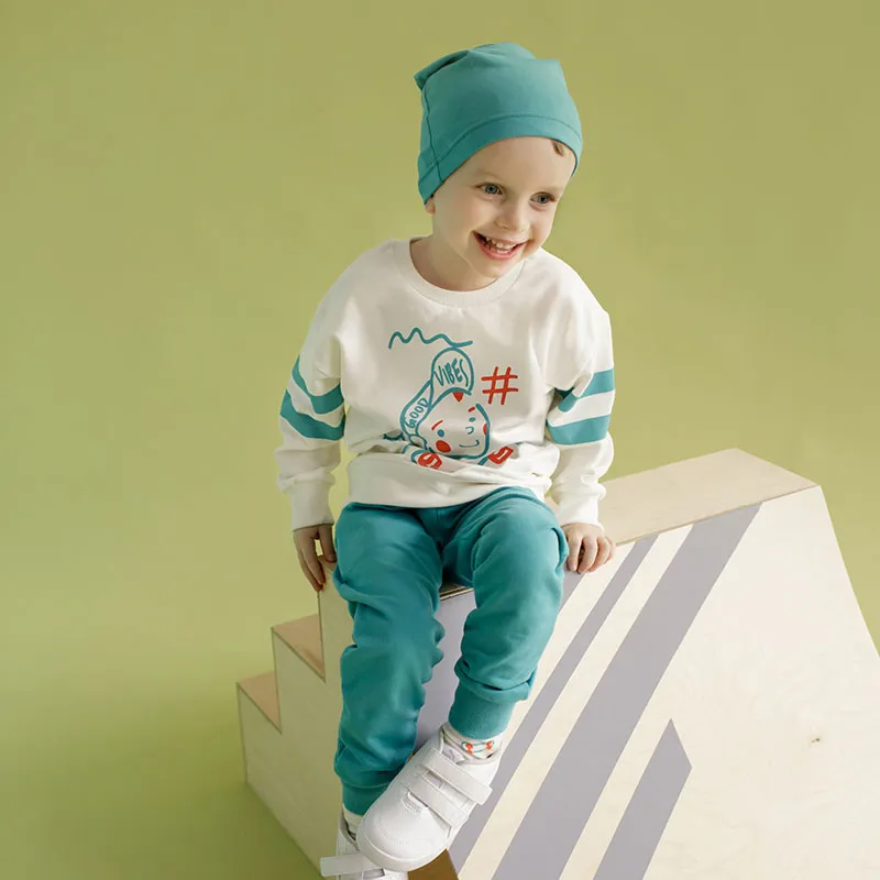 Bonnet simple Orange flip - Turquoise-1