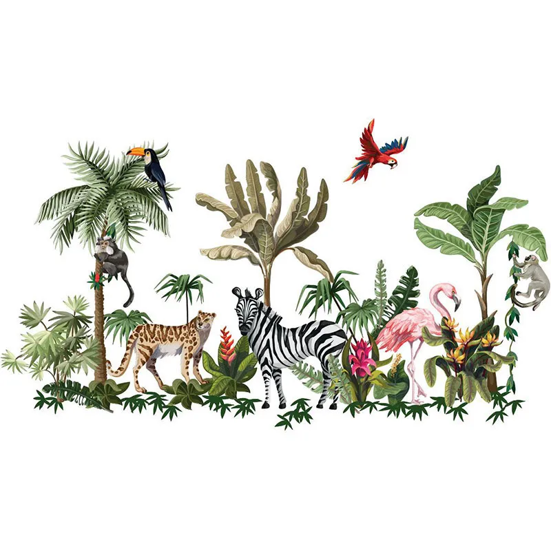 Stickers Géants - Animaux dans les tropiques-3