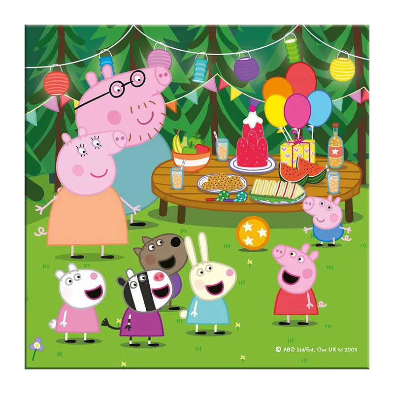 3 Puzzles 55pcs Peppa Pig en vacances - 5+-2