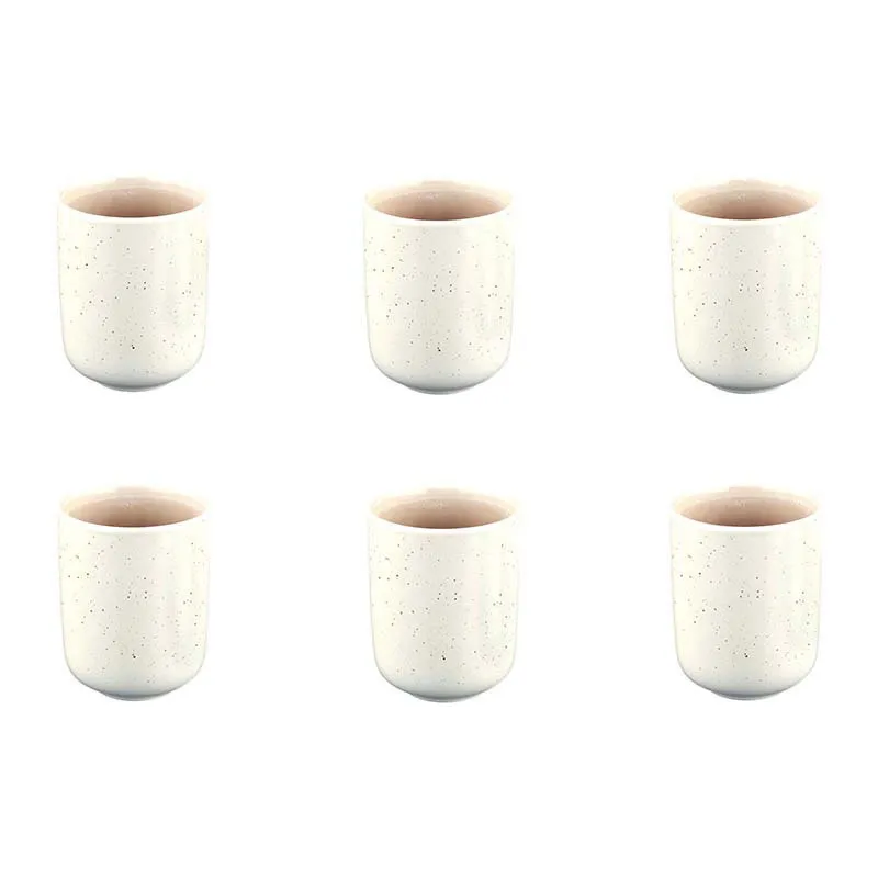 6 Mugs Oxygen Rose poudré - 30cl-1