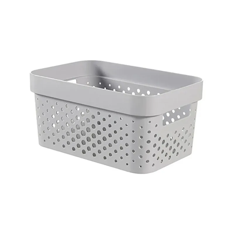 5 Paniers Infinity dots recyclé Gris clair - 4,5L-2