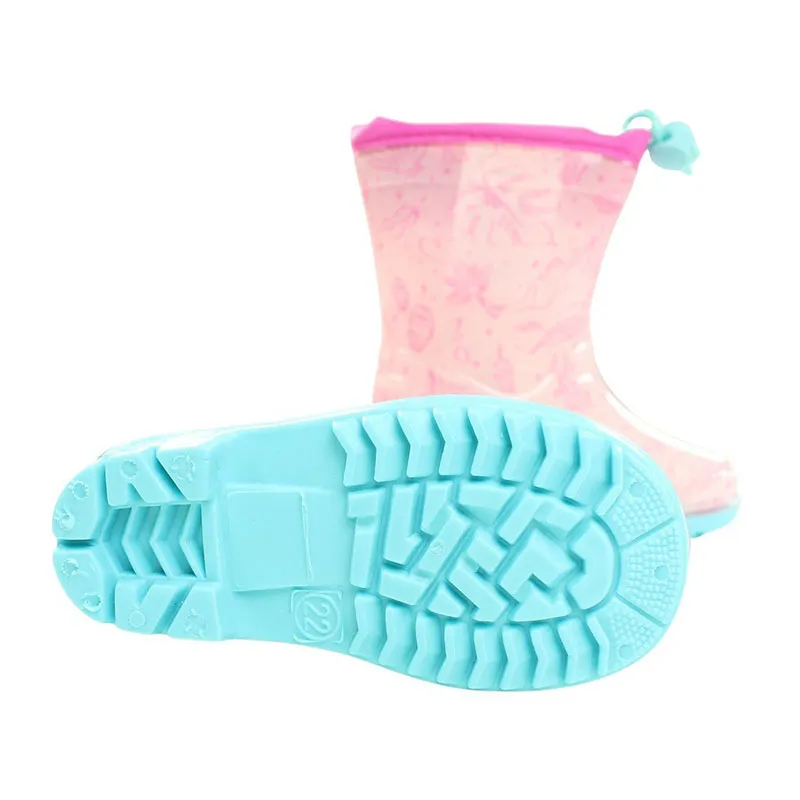 Bottes de pluie Princesse - Rose-3